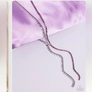 🔴💗🔴 “ELONGATED ELOQUENCE” RED NECKLACE WITH FREE MATCHING EARRINGS ~ PAPARAZZI❗️